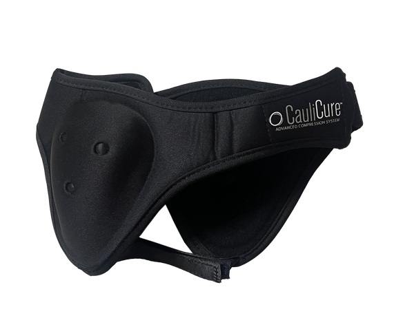 CauliCure Brand Headgear for Wresting and Jiu Jitsu -  One Size Fits Most - Black